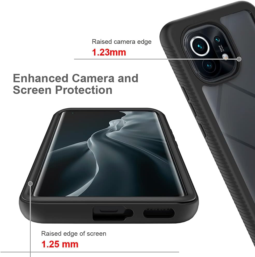 Case for Xiaomi Mi 11 Case Cover,Anti-Fall and Shock-Absorbing Protective Cover Case for Xiaomi Mi 11 5G M2011K2C M2011K2G Case Red  QiongNi   