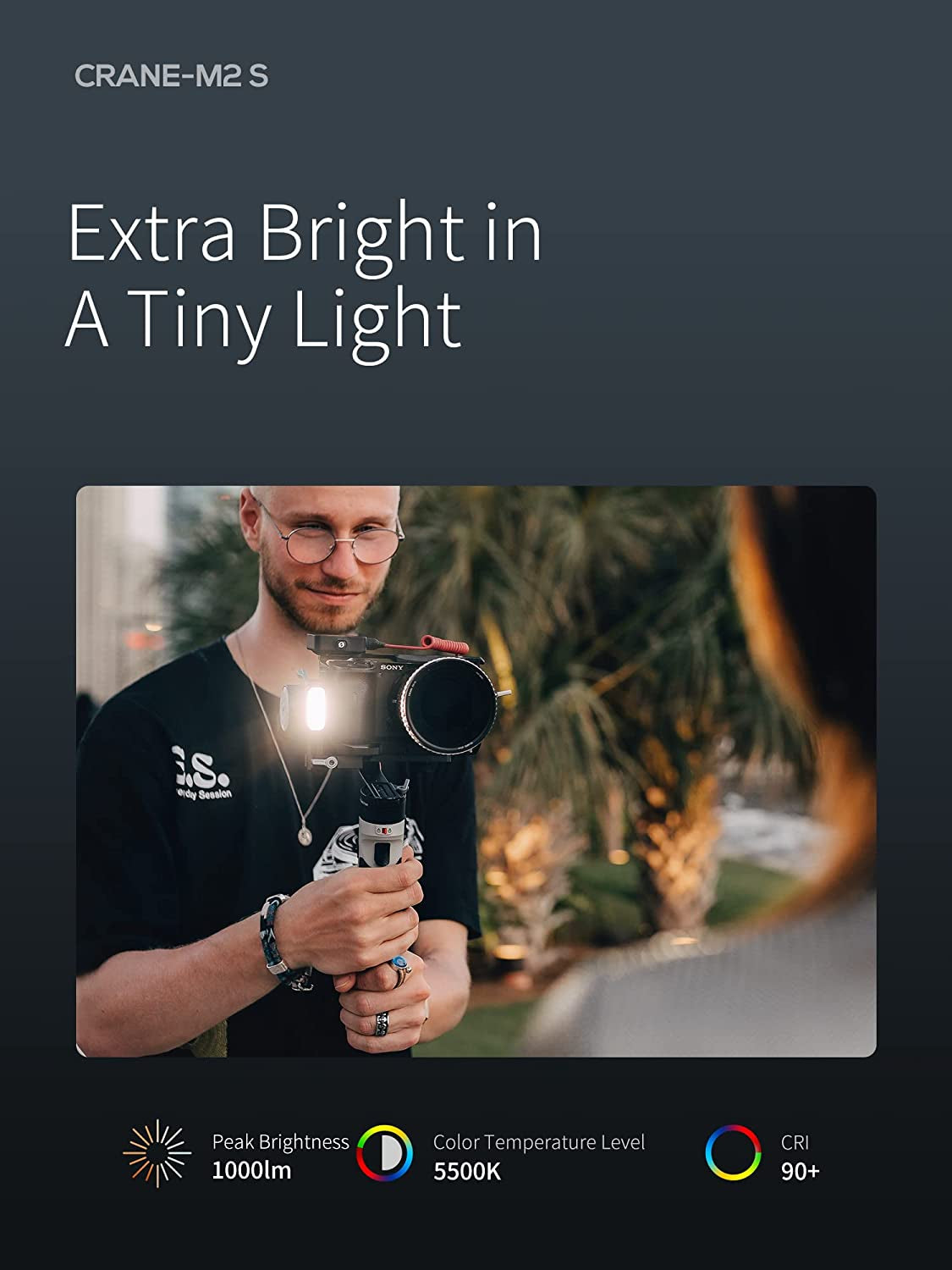 Zhiyun Crane M2S Handheld 3-Axis Stabilizer, Gimbal Stabilizer for Mirrorless Camera, Gopro, Action Camera, Smartphone  zhi yun   