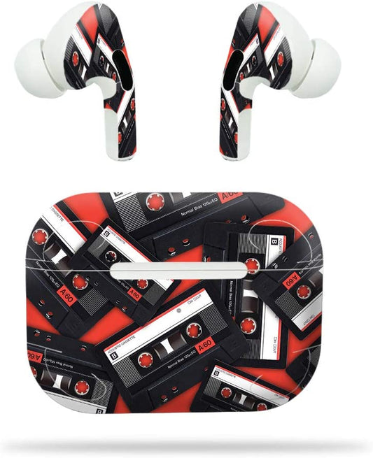 Mightyskins Compatible with Apple Airpods Pro - Mix Tape | Protective, Durable, and Unique Vinyl Decal Wrap Cover | Easy to Apply, Remove, and Change Styles | Made in the USA (Apaipopr-Mixtape)  MightySkins   