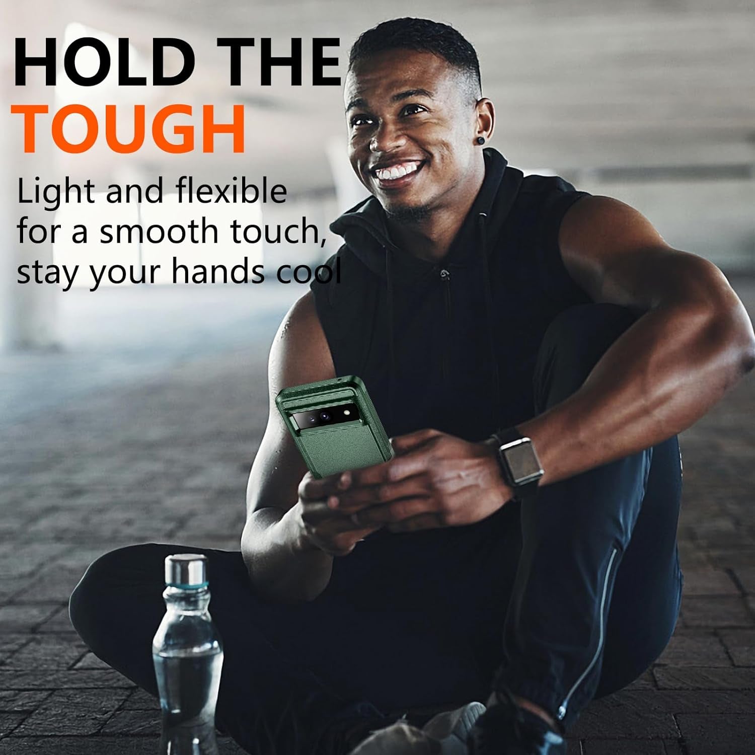 Justcool for Google Pixel 8 Case, with [2 Pcs Screen Protectors] [10FT Drop Protection] Dual Layer Full Body Heavy Duty Protective Case for Google Pixel 8 6.2 Inch,Dark Green  Justcool   