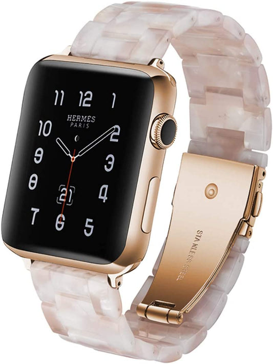 LINKWOW Compatible with Apple Watch Band 45Mm 42Mm 44Mm 49Mm 38Mm 40Mm 41Mm, Dressy Cute Resin Strap Bracelet Iphone Watch Band for Series Ultra/8/7/6/5/4/3/2/1/Se/Se2 Women Men  LINKWOW   