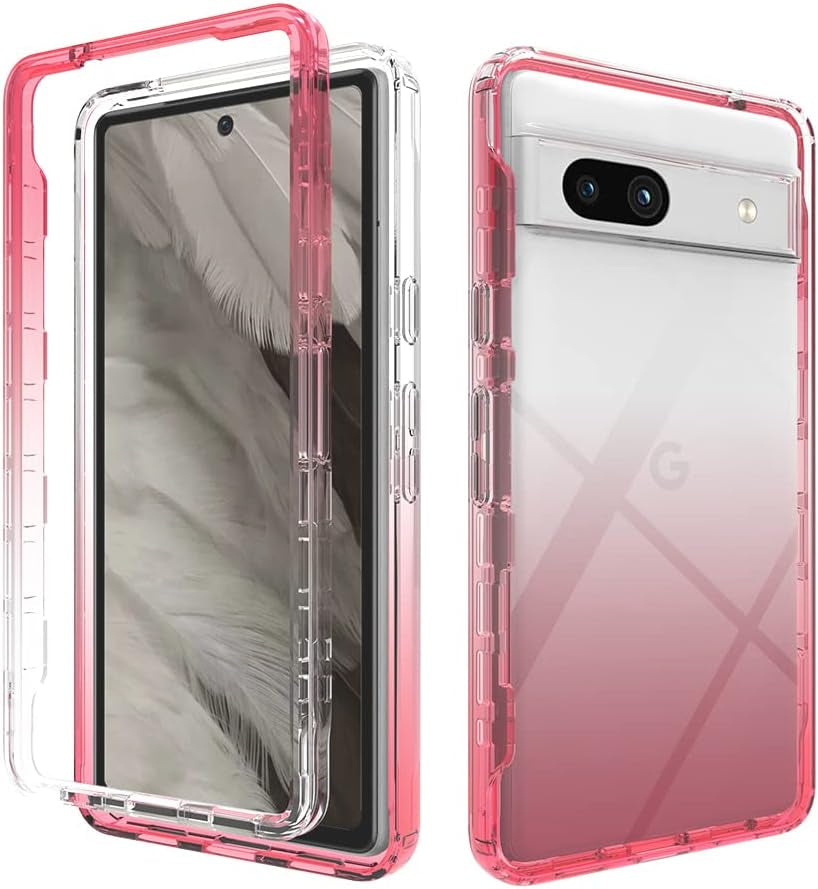 Pzwoxukhov Case for Redmi Note 12 Pro 5G Case Cover,Case for Xiaomi Poco X5 Pro High Transparency，Gradient Color,Anti-Drop Shock Absorption Case Black  Pzwoxukhov Red Google Pixel 7A 