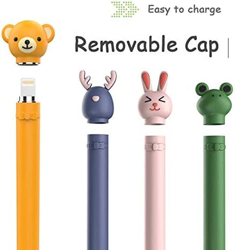 Case for Apple Pencil 1St Generation Ipencil Case Soft Silicone Sleeve Cute Rabbit Design Holder Protective Cover Accessories Compatible with Ipad Pencil 1St Gen Pink Bunny  Meowster   