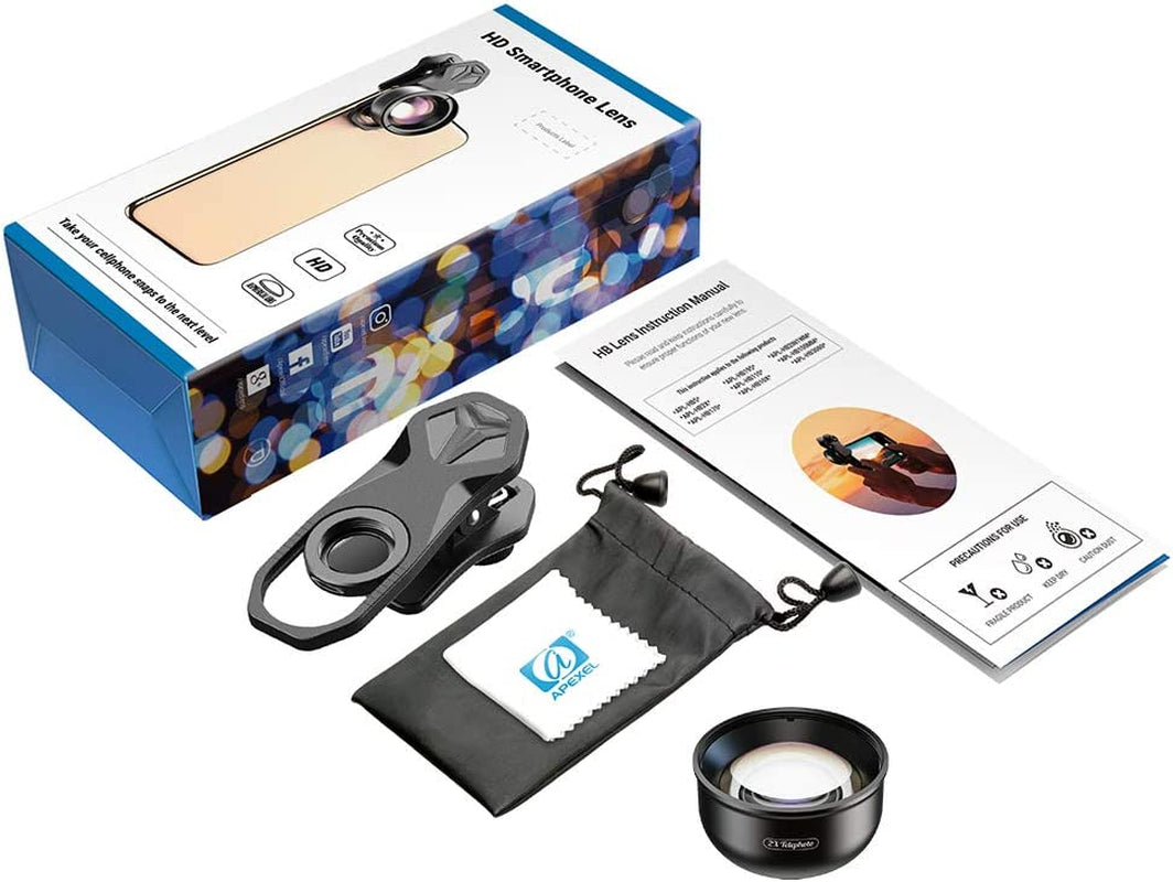 Moveski HD5-T Cell Phone Telephoto Lens 2X Zoom Optical Portrait 4K HD No Distortion Resolution Universal Cell Phone Camera Compatible with Iphone Xs XR Max 7 8 plus Android Smart Phones  Morjava Tech Limited   