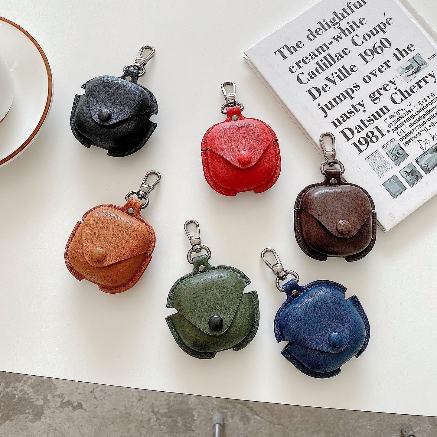 CASEVERSE Cases for Samsung Galaxy Buds2 Pro/Buds 2/Buds Pro/Buds Live with Keychain, Cute Cool Leather Shockproof Cover for Girls Boys Teens Kids  CASEVERSE   