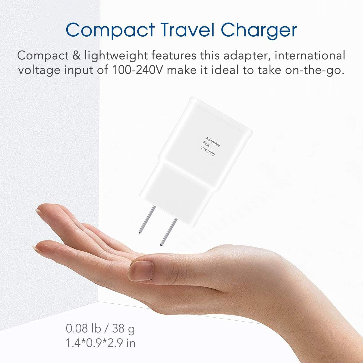 Wall Charger Kit Adaptive Fast Charge Compatible Samsung Galaxy S7 / S7 Edge / S6 / S6 plus / A6 / J7 / J3 / Note5 4, USB 2.0 Charger Plug and Micro USB Cable (2 Pack)  Shenzhen Yuanjiaxin Trading Co.,Ltd   