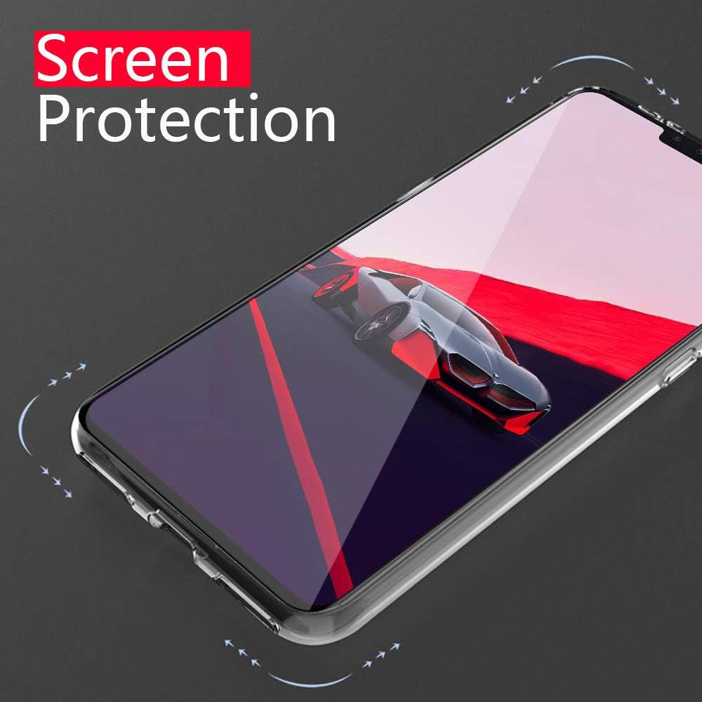 For LG V40 Thinq Case Clear,Ultra Slim LG V40 Phone Case Flexible Silicone TPU Scratch Resistant Rubber Gel Soft Skin Shockproof Highly Transparent Protective Cases Cover for LG V40 (Crystal Clear)  DONGDEAR   