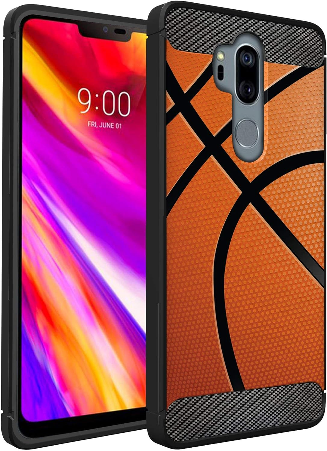 Casesondeck Sports Case Compatible with LG G7 / LG G7 Thinq- Flex Max Matte TPU Perfect Fitted Case Slim and Elegant (Golf)  CasesonDeck Close Up Basketball  