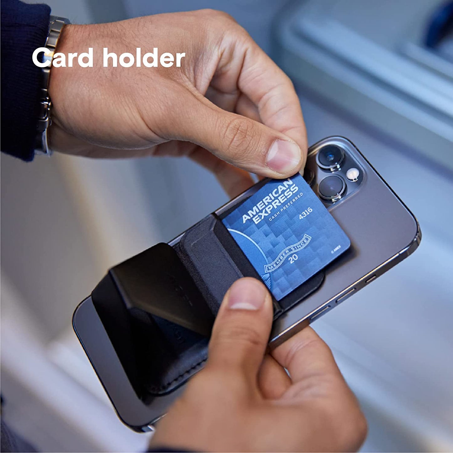 MOFT Magsafe Wallet Stand for Iphone 14/13/12 Series Magsafe Compatible Phone Stand with 3 Viewing Angles (Night Black)  MOFT LIMITED   