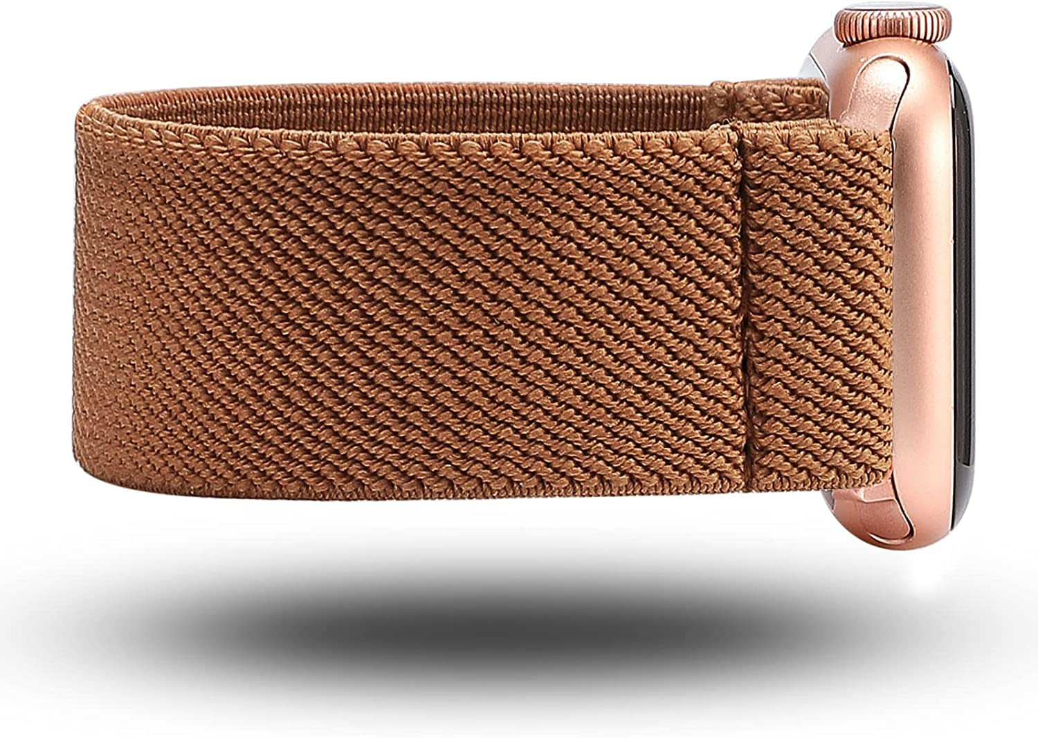 TOYOUTHS Elastic Band Compatible with Apple Watch Band Scrunchies Stretchy Solo Loop 41Mm/40Mm/38Mm Soft Nylon Strap Replacement Wristband for Iwatch Series 8/7/SE/6/5/4/3/2/1, Black/Gold/Blue, S  TOYOUTHS   