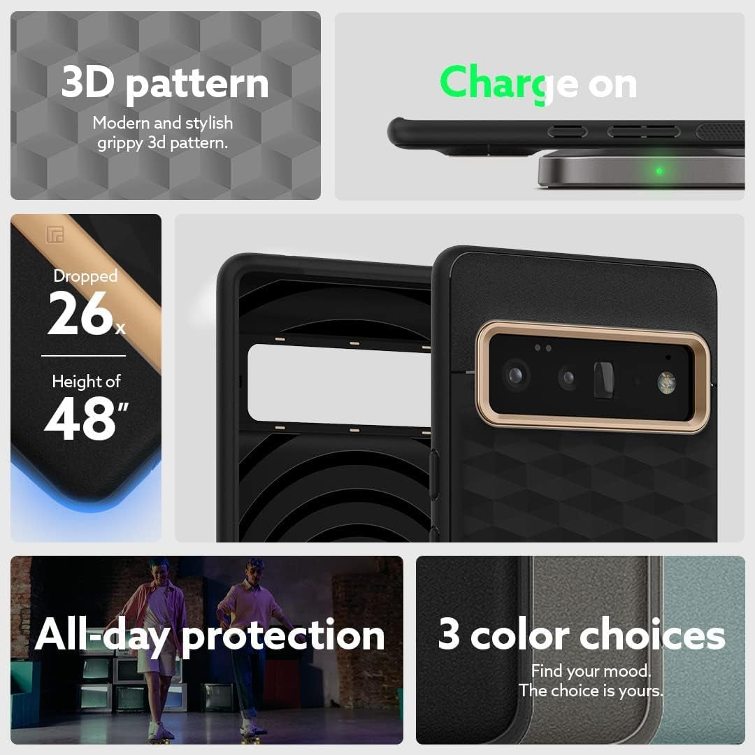 Caseology Parallax Protective Case Compatible with Google Pixel 6 Pro Case (2021) - Gold  Spigen   