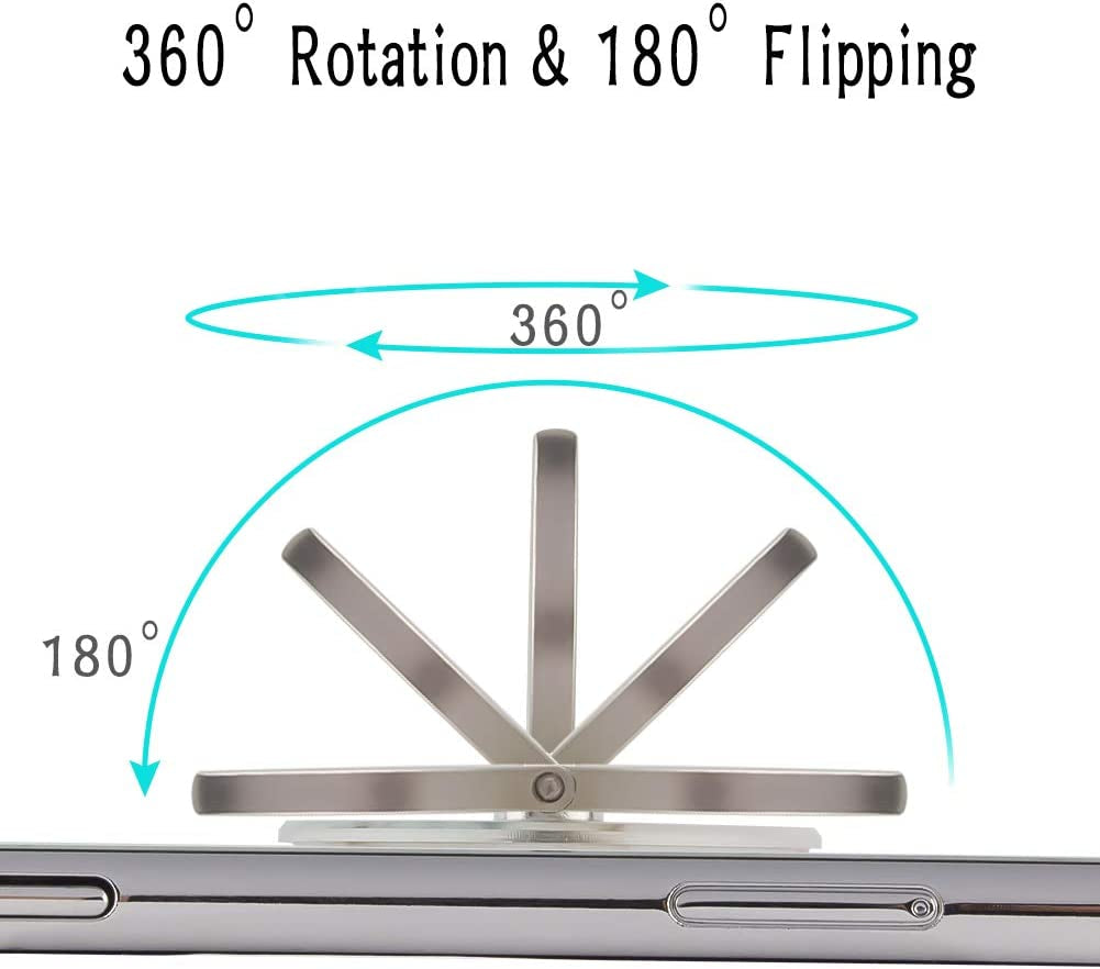 4-Pack Phone Ring Holder 360 Rotation Finger Stand Grip Kickstand for Smartphones and Tablets (Pink Marble)  Houmee   