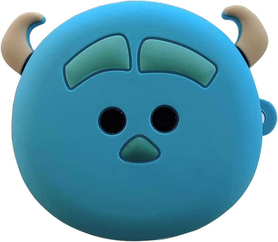 Case Compatible with Samsung Galaxy Buds 2 Case (2021)/ Galaxy Buds Pro (2021)/Galaxy Buds Live (2020)/Buds2 Pro Case (2022), Cartoon Anime Silicone Protective Cute Cover for Women Smart Donkey  KIRDEIVY Blue Bull Galaxy Buds 2/Pro/Live 