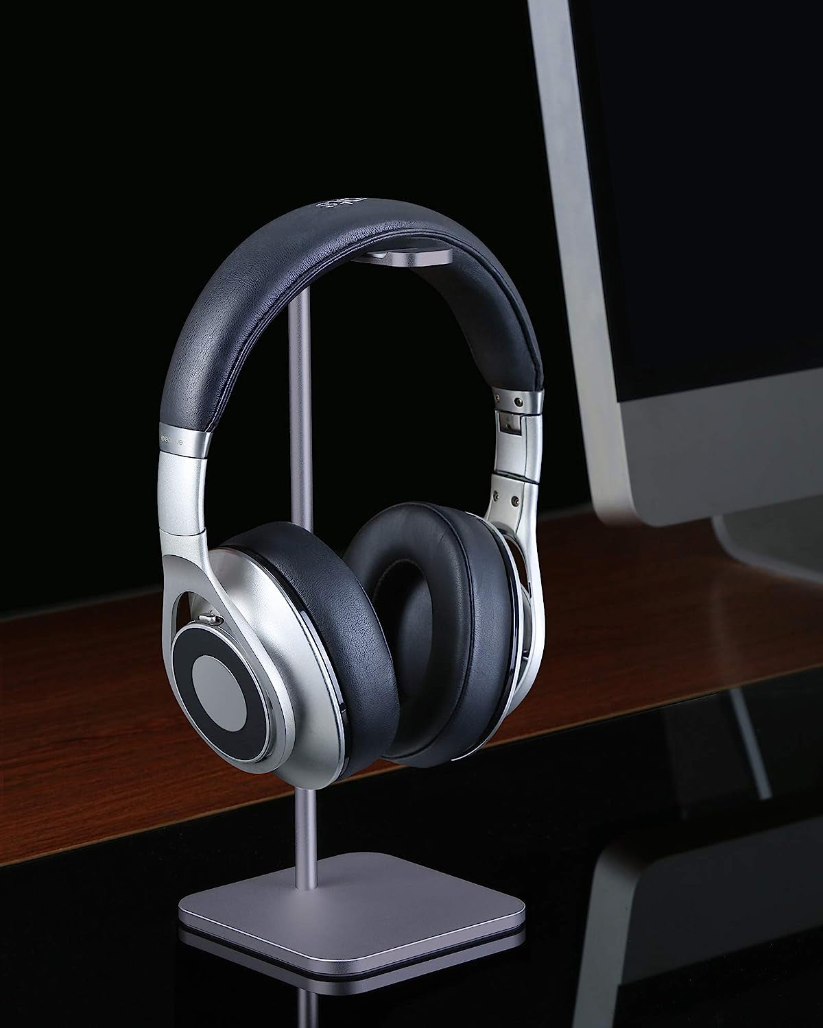 Aluminum Headphones Stand Holder, Suitable for Headphone Display Stands of All Gaming Headsets and Wireless Headset Sizes (Space Gray)  MHQJRH   