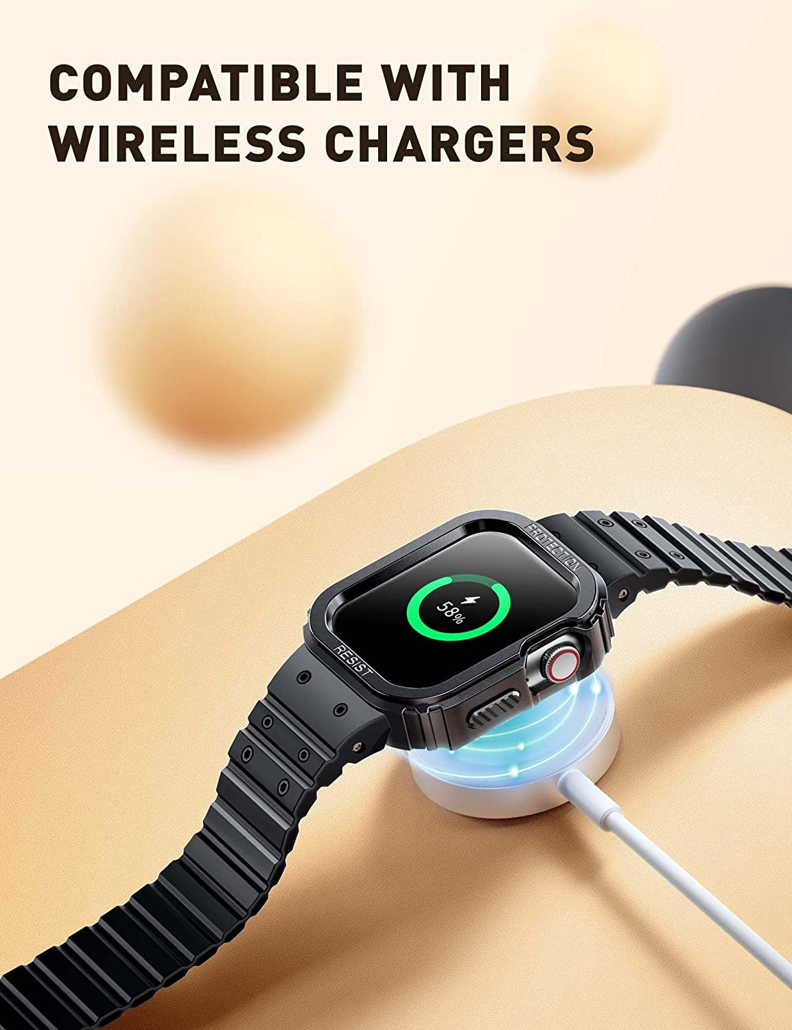 SUPCASE Unicorn Beetle Seal Case with Band for Apple Watch Series 8/7/6/5/4/SE [45/44Mm], Rugged Protective Case with Magnetic Soft Silicone Strap Bands  SUPCASE   