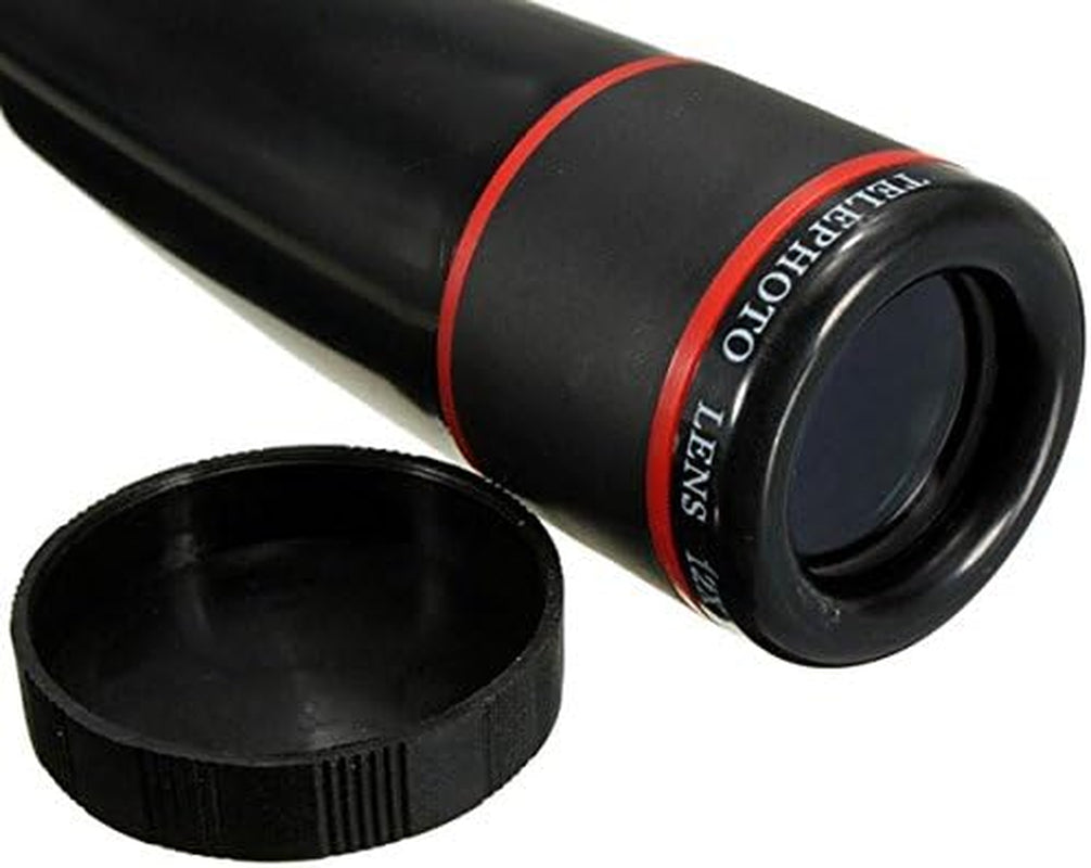 12X Zoom Phone Universal Telephoto Camera Lens with Clip Phone Lens Black  Esthetique   