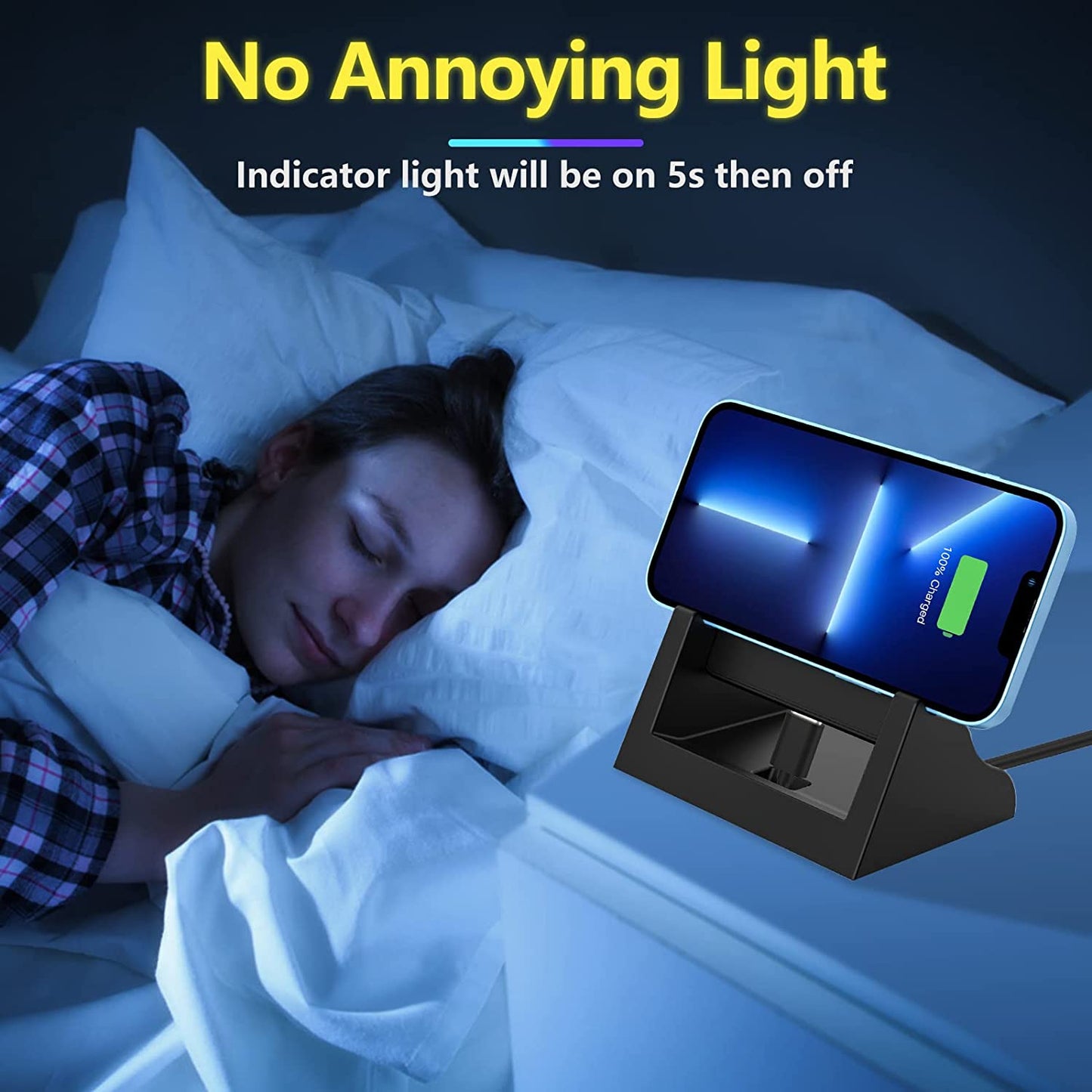 COO Wireless Charger 15W Max Fast Wireless Charging Stand, Wireless Phone Charger for Iphone 14/13/12/11/X/XS Max/Xr/8, Samsung Galaxy S22/S21/S20/S10/S9/S8/Note 20/10/9 Wireless Charging Pad  COO   