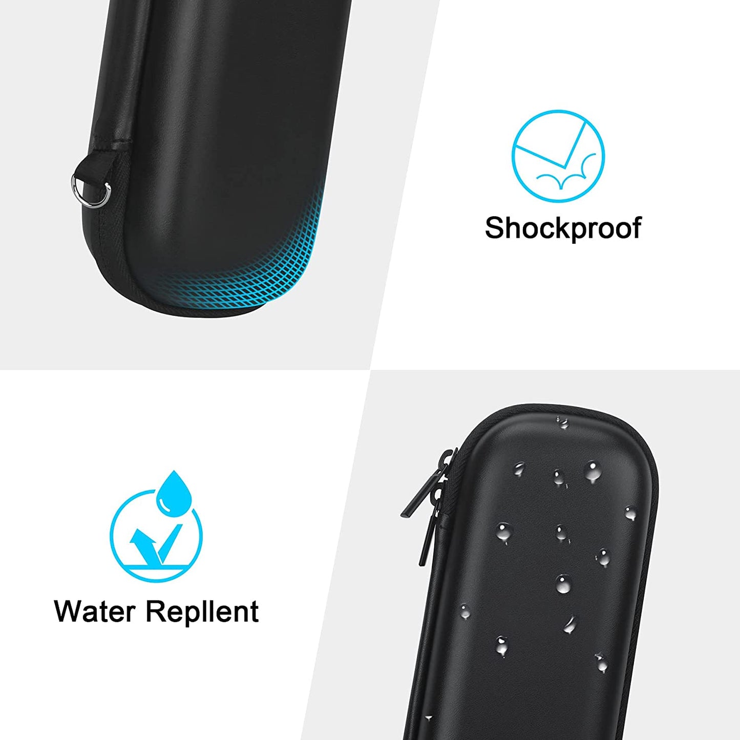 Lacdo Apple Pencil Case Holder for Apple Pencil 2Nd/1St, Ipad Pro Pen Pencil, Apple Pen Accessories, Samsung Huawei Stylus, USB Cable, Earphone Hard EVA Protective Carrying Case Bag, Black  Lacdo   