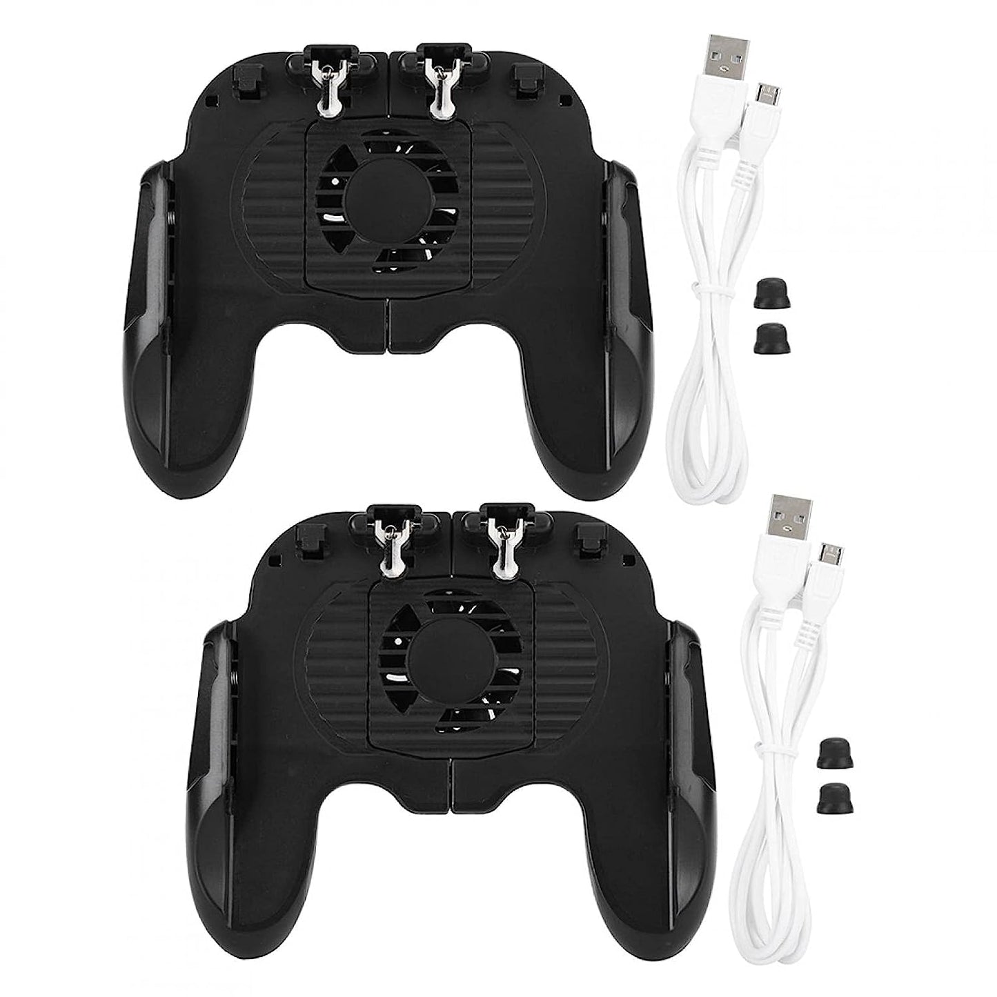 Yunir Gaming Grip, Game Controller with Cooling Fan Gamepad Mobile Controller Trigger Applicable to for and for IOS Smartphones (Handle Holder)  Yunir   