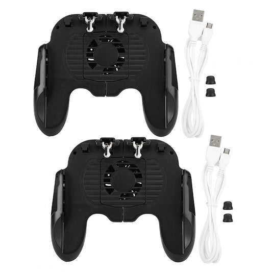 Yunir Gaming Grip, Game Controller with Cooling Fan Gamepad Mobile Controller Trigger Applicable to for and for IOS Smartphones (Handle Holder)  Yunir   
