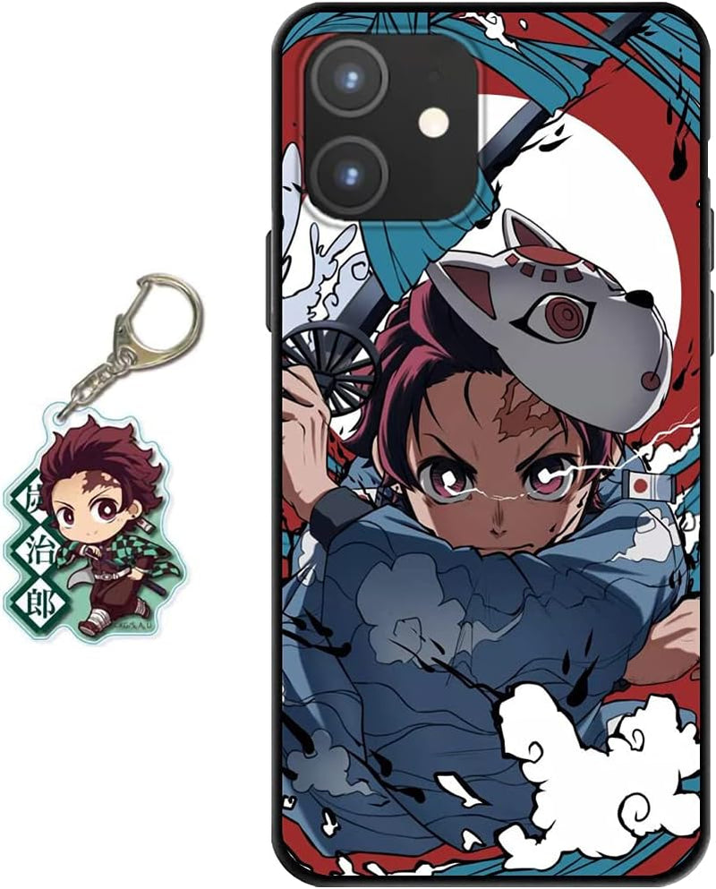 Staremeplz Compatible with Google Pixel 5 Case Anime Design [With Giyuu Figure Keychain], Soft Silicone TPU Animation Cool Phone Case for Google Pixel 5  Staremeplz Tanjirou Google Pixel 8 Pro 