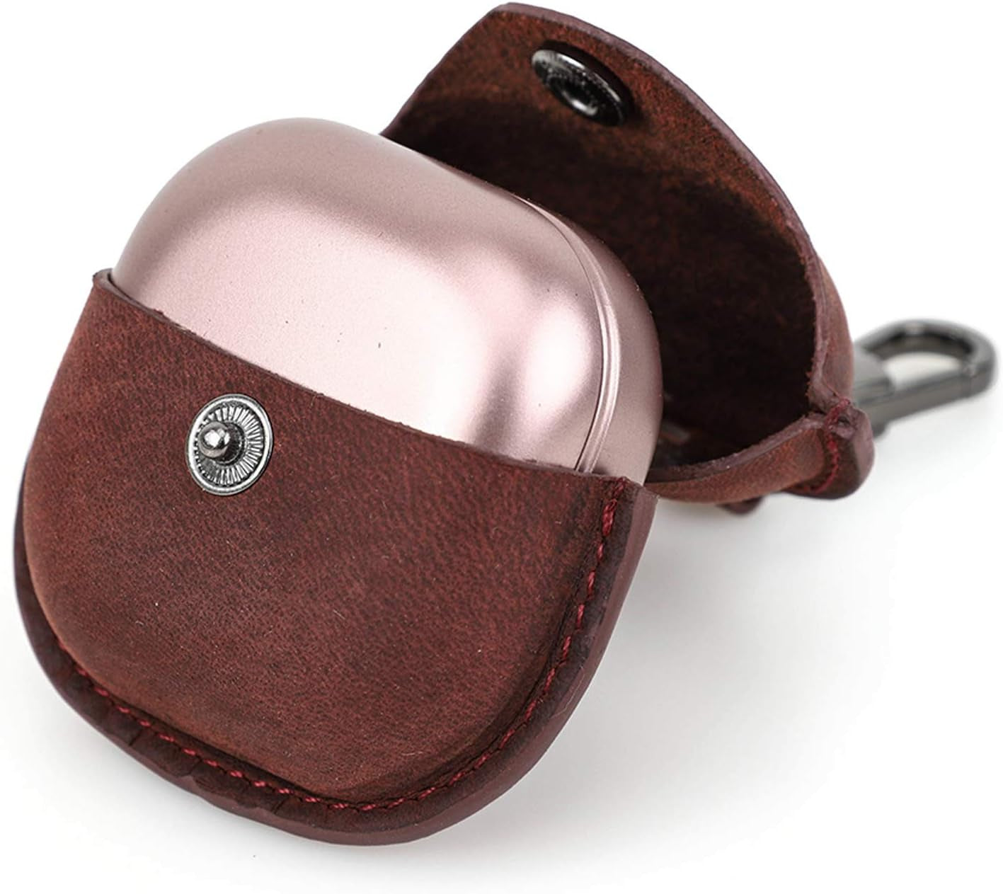 Apqdw Leather Case for Galaxy Buds 2 Pro 2022/ Galaxy Buds 2 Case 2021/ Galaxy Buds Pro 2021/ Galaxy Buds Live 2020, Samsung Galaxy Earbuds Case Cover with Keychain (Red)  Anbo   