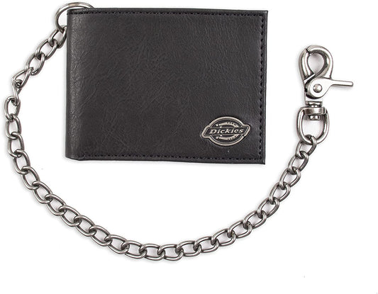 Dickies Men'S Bifold Wallet-High Security with ID Window and Credit Card Pockets, Classic Black, One Size  Randa Accessories   