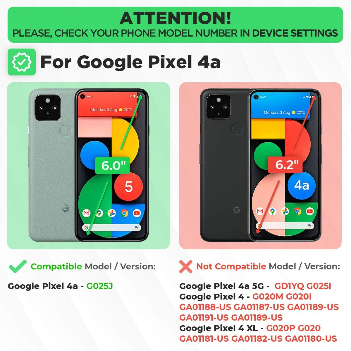 Rome Tech Holster Case with Belt Clip for Google Pixel 4A (2020) [NOT for 5G] - Slim Heavy Duty Shell Holster Combo - Rugged Phone Cover with Kickstand Compatible with Google Pixel 4A - Black  Rome Tech   