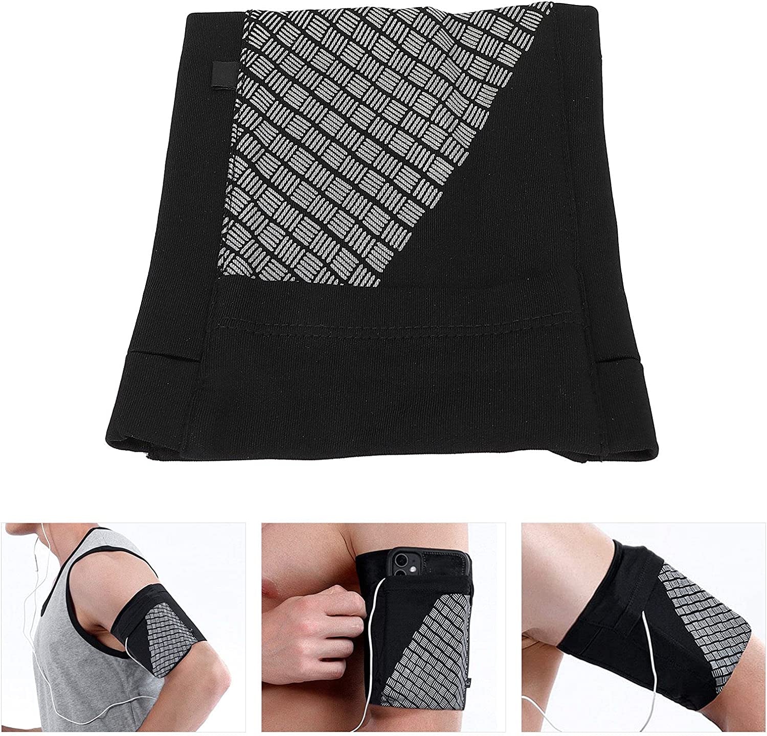 CUTULAMO Running Arm Band Strap, Anti-Slip Design Ultra‑Light Material Phone Armband Sleeve for Walking the Dog for Hiking for Running for Lifting Weights(S)  CUTULAMO   