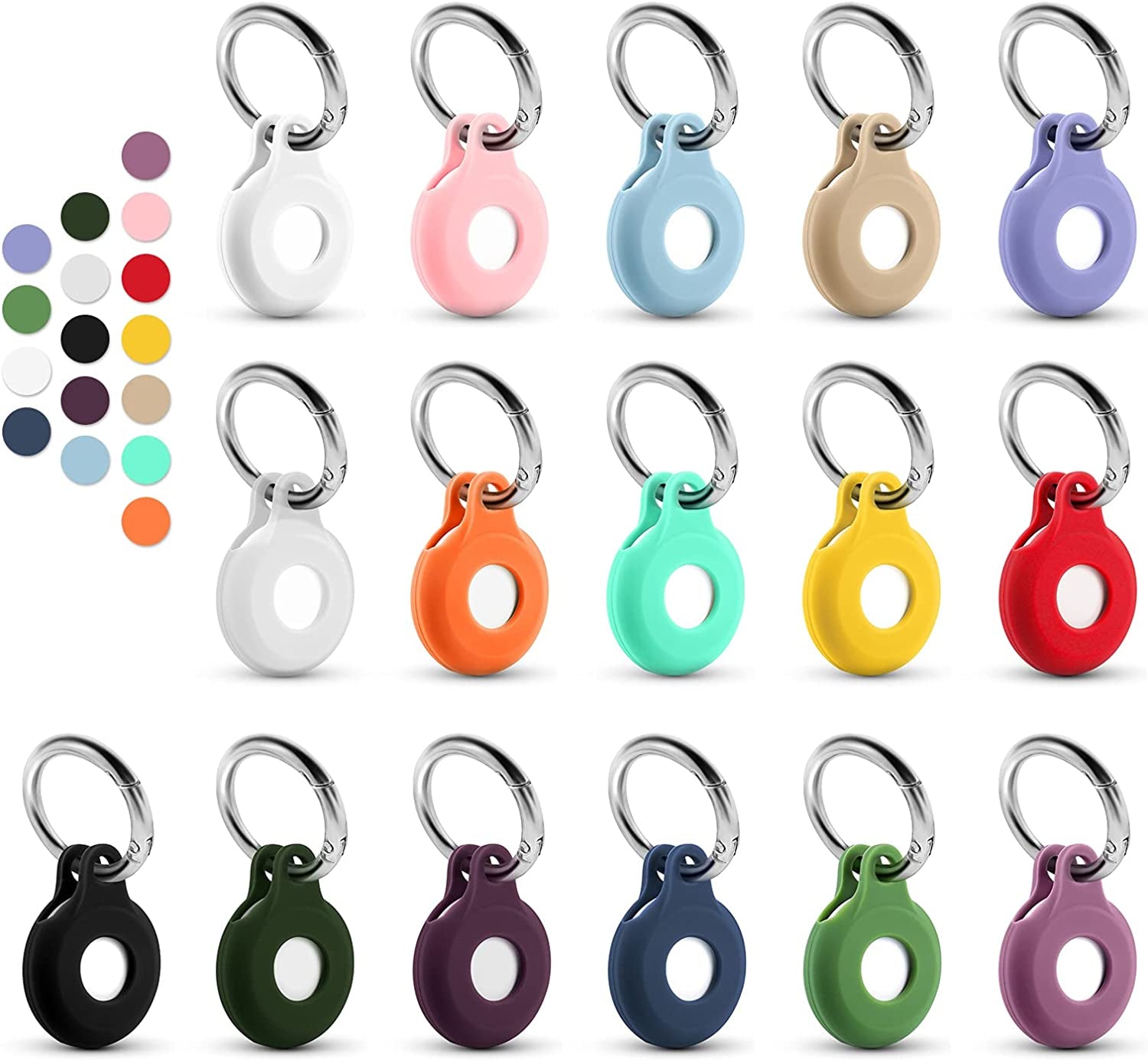 Airtag Case Compatible with Apple Airtag Case for Airtag Keychain,Pet Airtag Collar -Red  KENBU   