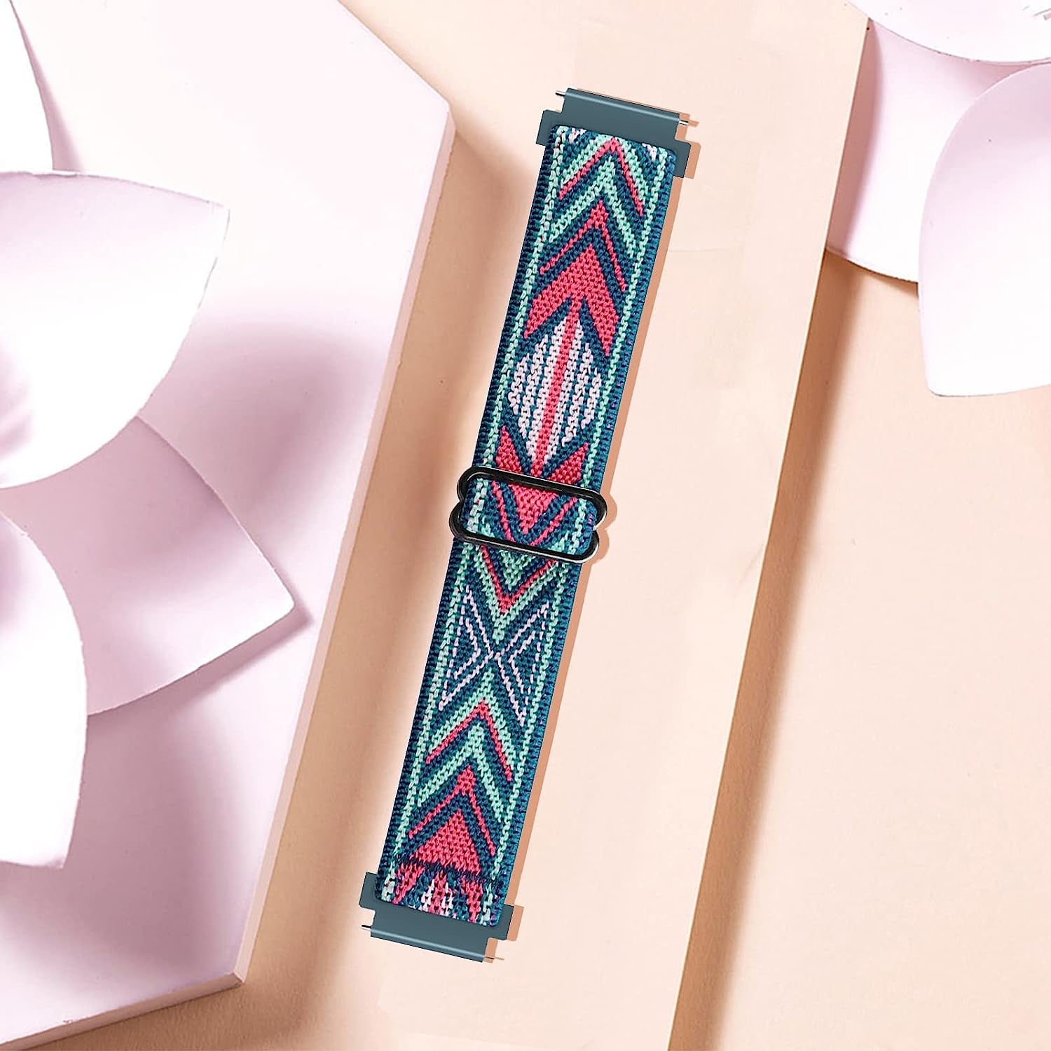 WIGERLON Compatible with Garmin Vivoactive 4S Bands 40Mm,Vivomove 3S Band 39Mm,Garmin Venu 2S Bands Fits 18Mm Watch Lugs,Stretchy Nylon Replacement Bands for Fossil Venture Gen 4 Hr/Gen 3,Women'S Gen 5E 42Mm Green Arrow  WIGERLON   