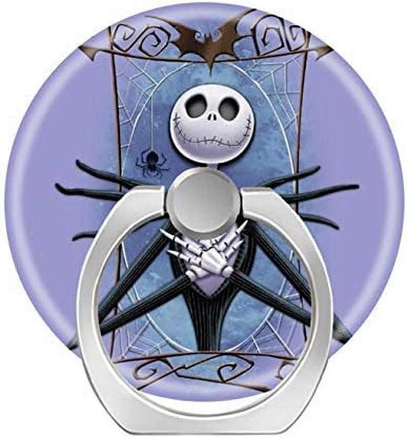 Smart Phone Stand Ring Holder Universal 360 Degree Rotating Finger Grip Kickstand for All Cell Phones Tablets-Jack Skellington Spider Web  INCP   