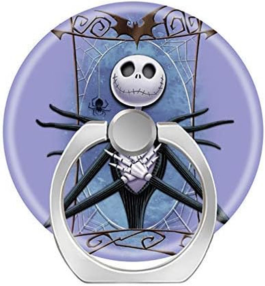 Smart Phone Stand Ring Holder Universal 360 Degree Rotating Finger Grip Kickstand for All Cell Phones Tablets-Jack Skellington Spider Web  INCP   