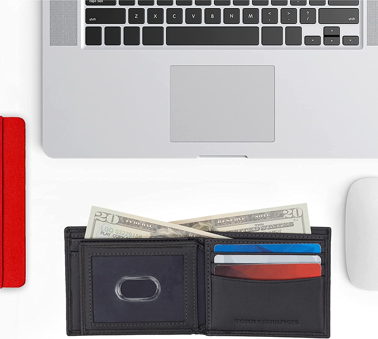 Tommy Hilfiger Men'S Slim Extra Capacity Bifold Wallet with Multiple Card Slots  Tommy Hilfiger Men's Accessories   