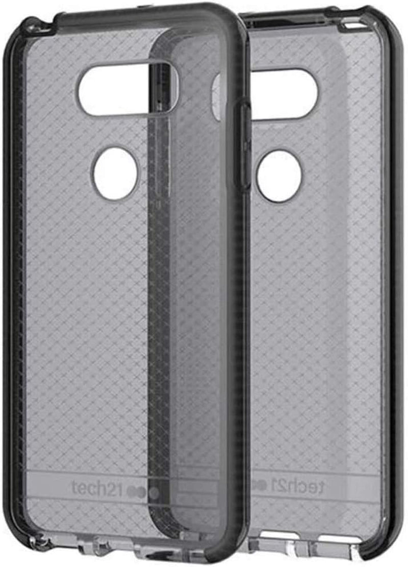 Bundle - 2 Items: Tech21 Black Smoke EVO Check Anti-Shock Case Cover and Impactshield Full-Size Display Guard Screen Protector for LG V30/V30 Plus/V30+/V30S/V35 Thinq  Generic   