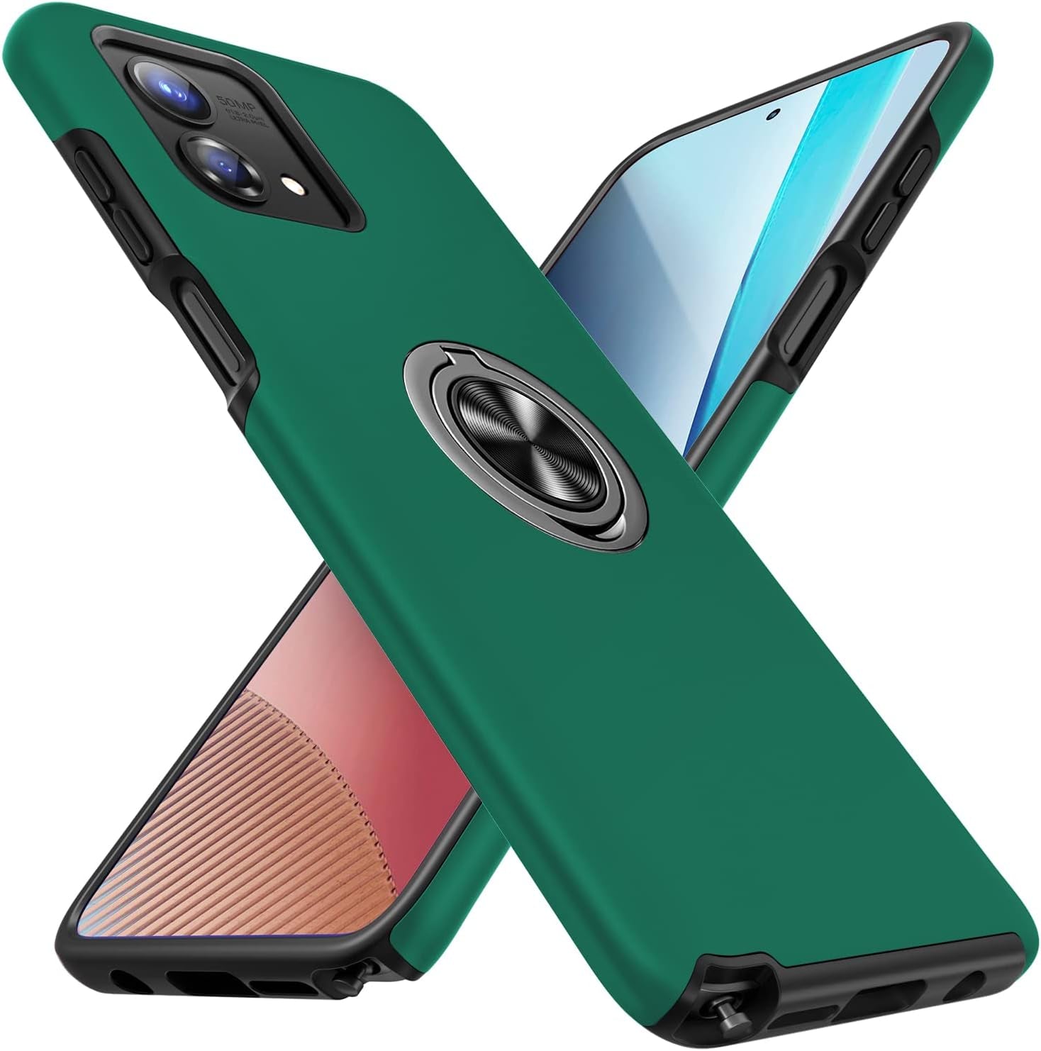 JAME for Moto G Stylus 5G 2023 Case, Slim Soft Shockproof Protective Case for Motorola G Stylus 5G Case 2023, with Invisible Ring Kickstand for Motorola G Stylus 5G 2023 Case, Green  JAME   