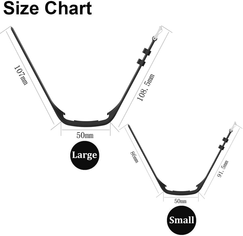 QGHXO Band for Garmin Vivofit 1 / Vivofit2, Soft Silicone Replacement Watch Band Strap for Garmin Vivofit 1 / Vivofit 2 Activity Tracker, Small, Large, Ten Colors  QGHXO   