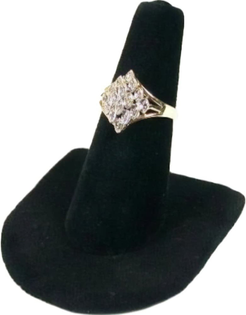 5 Black Velvet Ring Finger Jewelry Holder Showcase Display Stands  Bejeweled Display   