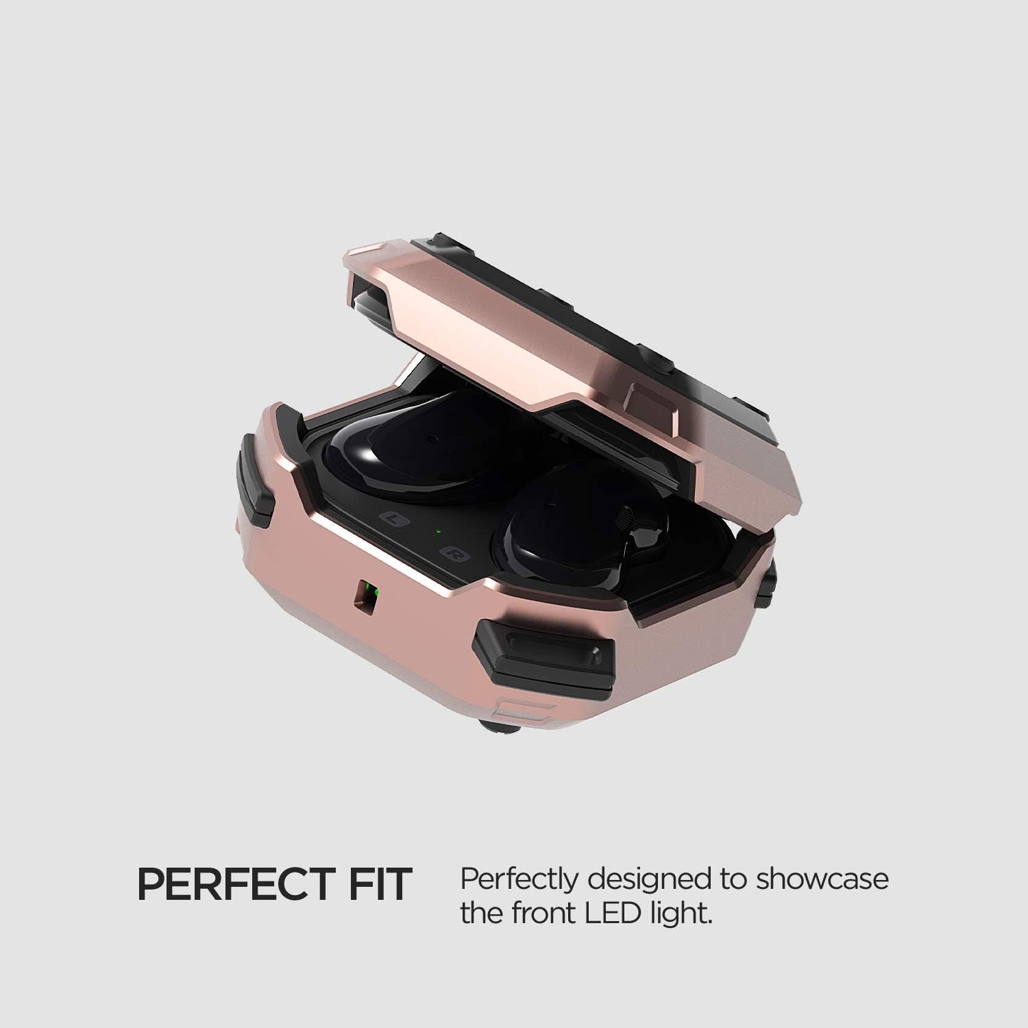 VRS Design Acitve Buds Case for Galaxy Buds2 Pro (2022), Galaxy Buds 2 Case (2021), Galaxy Buds Pro Case (2021), Galaxy Buds Live Case (2020) Mystic Bronze  VRS Design   