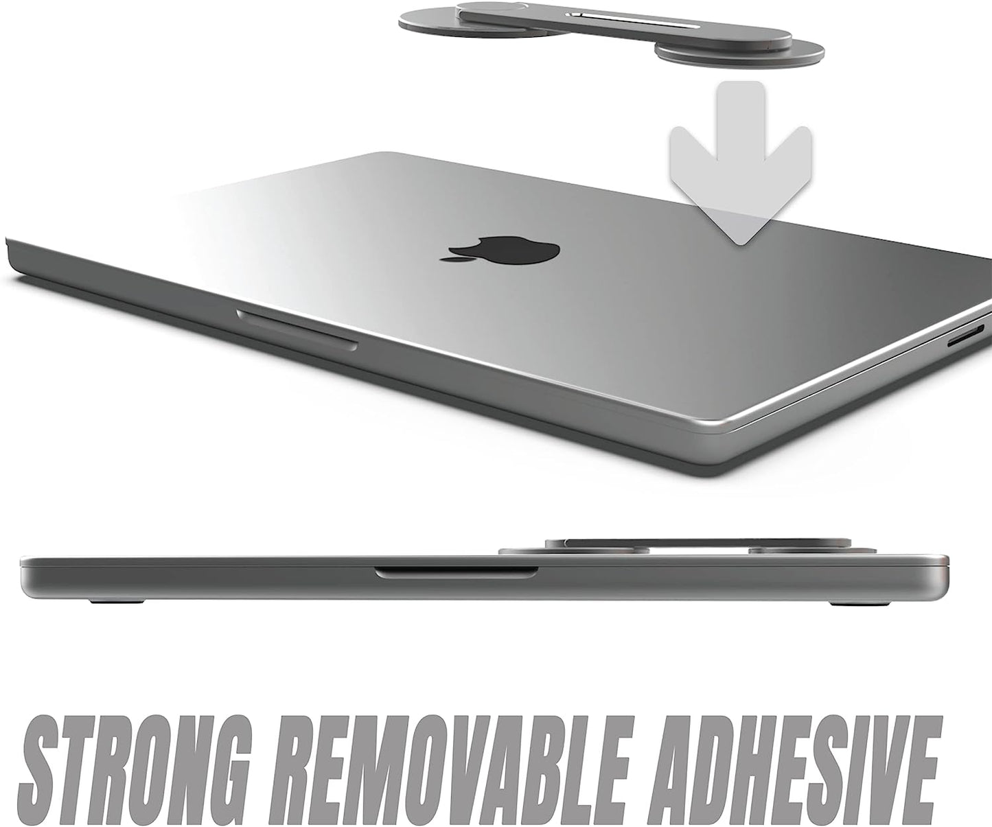 ICONIT Continuity Flip Iphone Laptop Mount - Slim Magnetic Phone Holder Swivels 180° for Laptops and Monitors - Adjustable Magnetic Arm - Compatible with Iphone 14/13/12 plus Pro Max (Gray)  ICONIT   