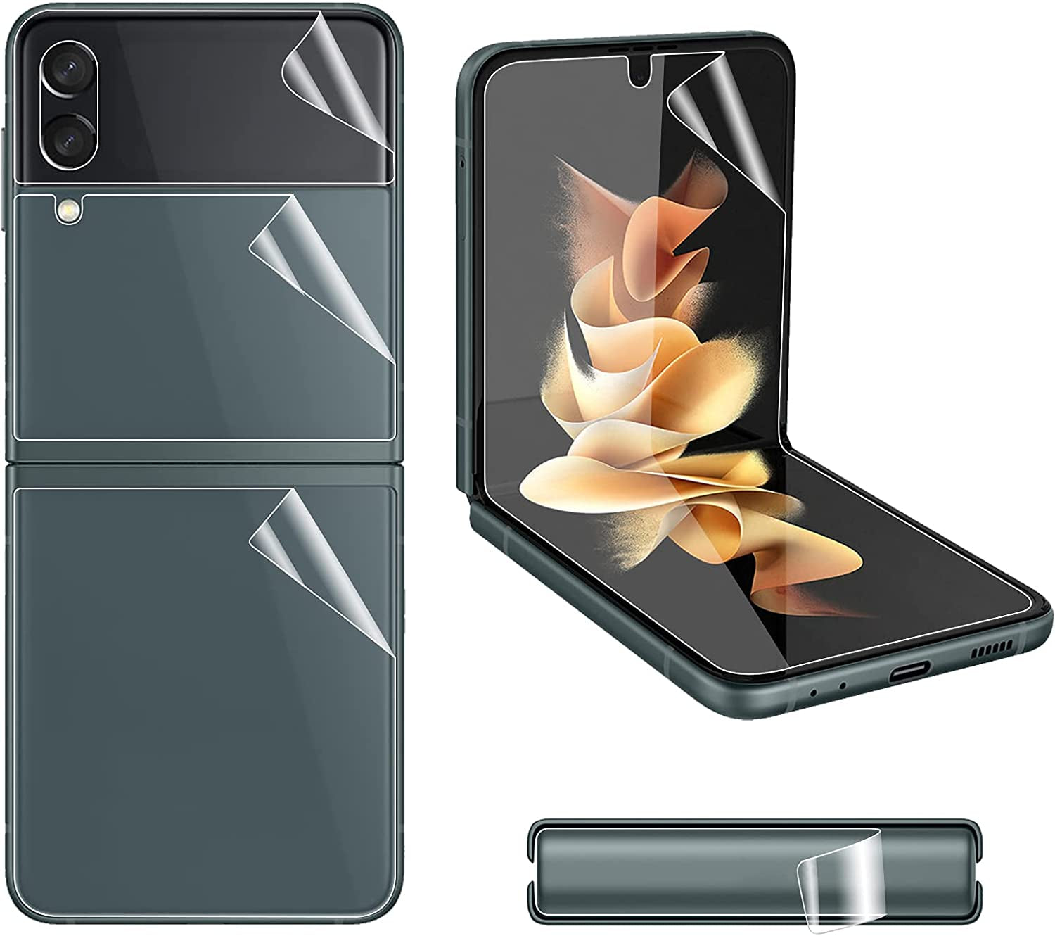 [3+3 Pack] Galaxy A14 Screen Protector with Camera Lens Protector, HD Tempered Glass Film, 9H Hardness, anti Scratch, Easy Installation, Bubble Free for Samsung Galaxy A14 5G  Corefyco Direct Samsung Galaxy Z Flip 3  