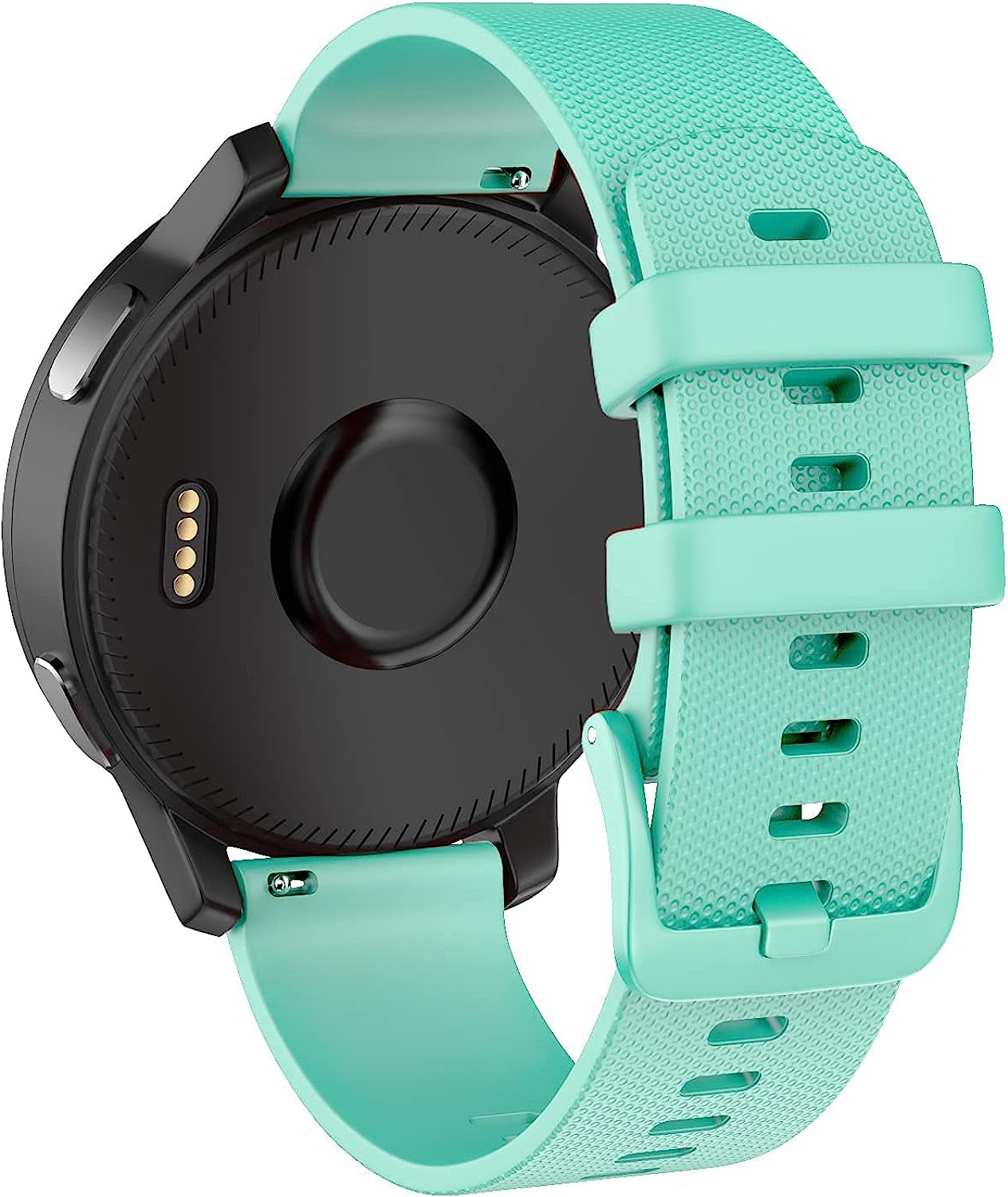 OVERSTEP Vivoactive 4 Watch Band, 22Mm Soft Silicone Bands for Garmin Darth Vader/First Avenger/Polar Vantage M/Samsung Galaxy Watch 3 45Mm/Galaxy Watch 46Mm/Gear S3 Frontier/Gear S3 Classic  OVERSTEP Mint Green  