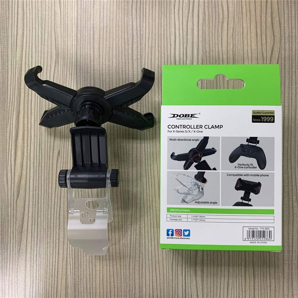 GOHJ Smartphone Gaming Clip Adjustable with Rotating Holder Mobile Phone Bracket Mount Cell Phone Clamp Game Accessories  GOHJ   