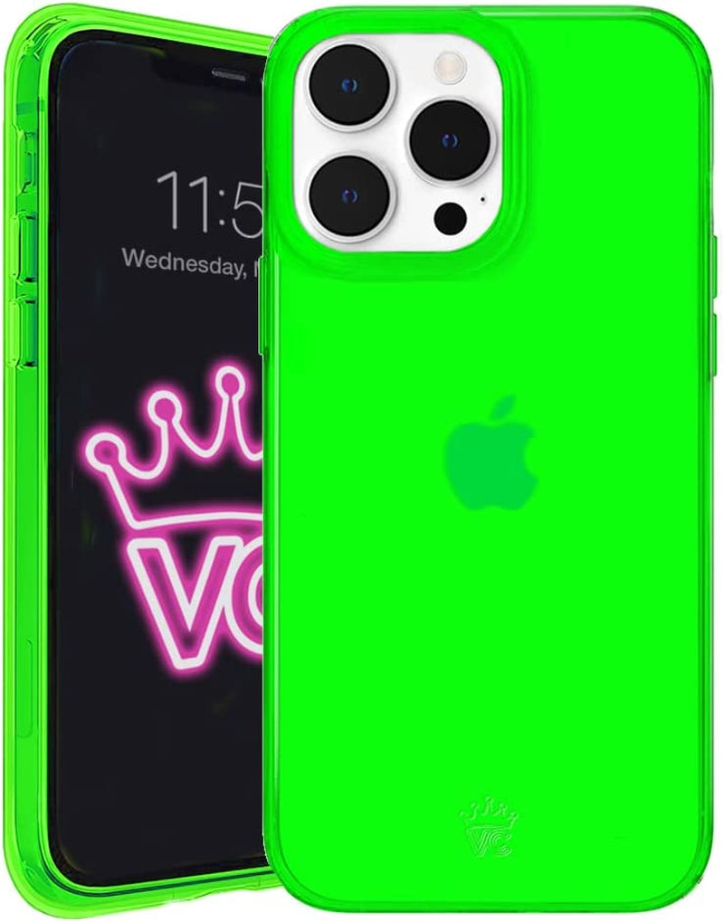 Velvet Caviar X Bratz Designed for Iphone 14 Pro Max Case for Women [8Ft Drop Tested] Cute Protective Bratz Dolls Accessories Phone Cases - Clear Glitter  Velvet Caviar Neon Green Iphone 14 Pro Max 