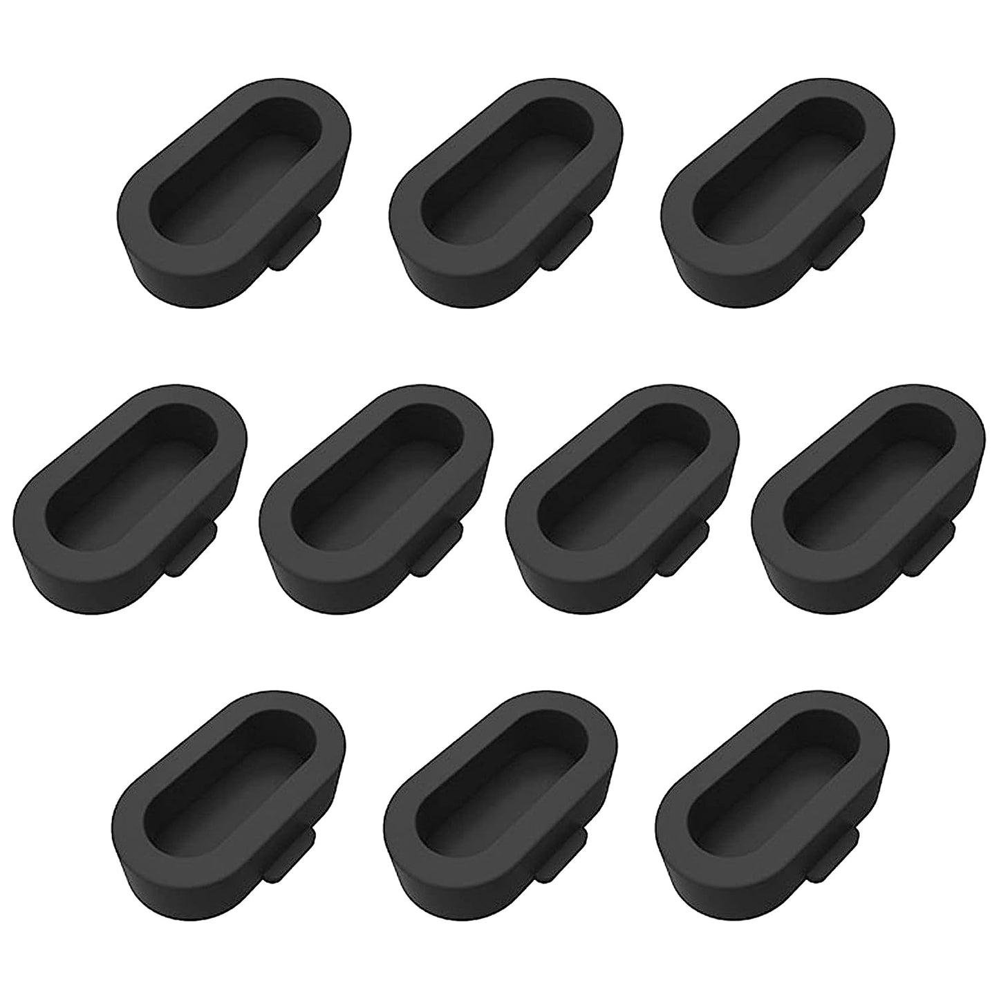 AWINNER 10 Pack Dust Plug Compatible for Garmin Watch Charger Port Protector (Black)  AWINNER   