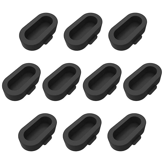 AWINNER 10 Pack Dust Plug Compatible for Garmin Watch Charger Port Protector (Black)  AWINNER   