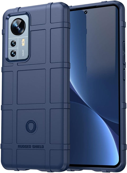 Monwutong Slim Fit Phone Case for Xiaomi 12 Pro, Rugged Shield Case with Military Grade Shockproof,Drop-Tested and Camera Lens Protection Cover for Xiaomi 12 Pro, HD Blue  Monwutong   