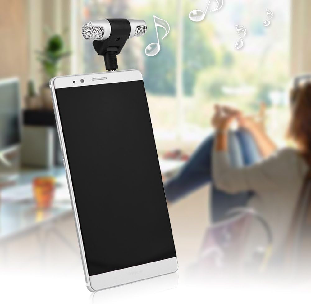 Ciglow Microphone for Phone, Mini Stereo Microphone Mic 3.5Mm Gold-Plating Plug Jack for Andriod Phones Iphones  Ciglow   