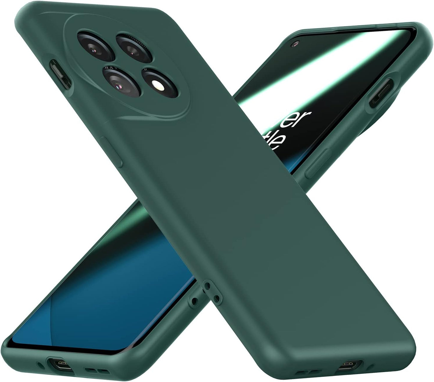 Cresee Case for Oneplus 11 5G, Thin TPU Cover with Camera Protection Soft Interior Slim Phone Case for Oneplus 11 - Green  Cresee   