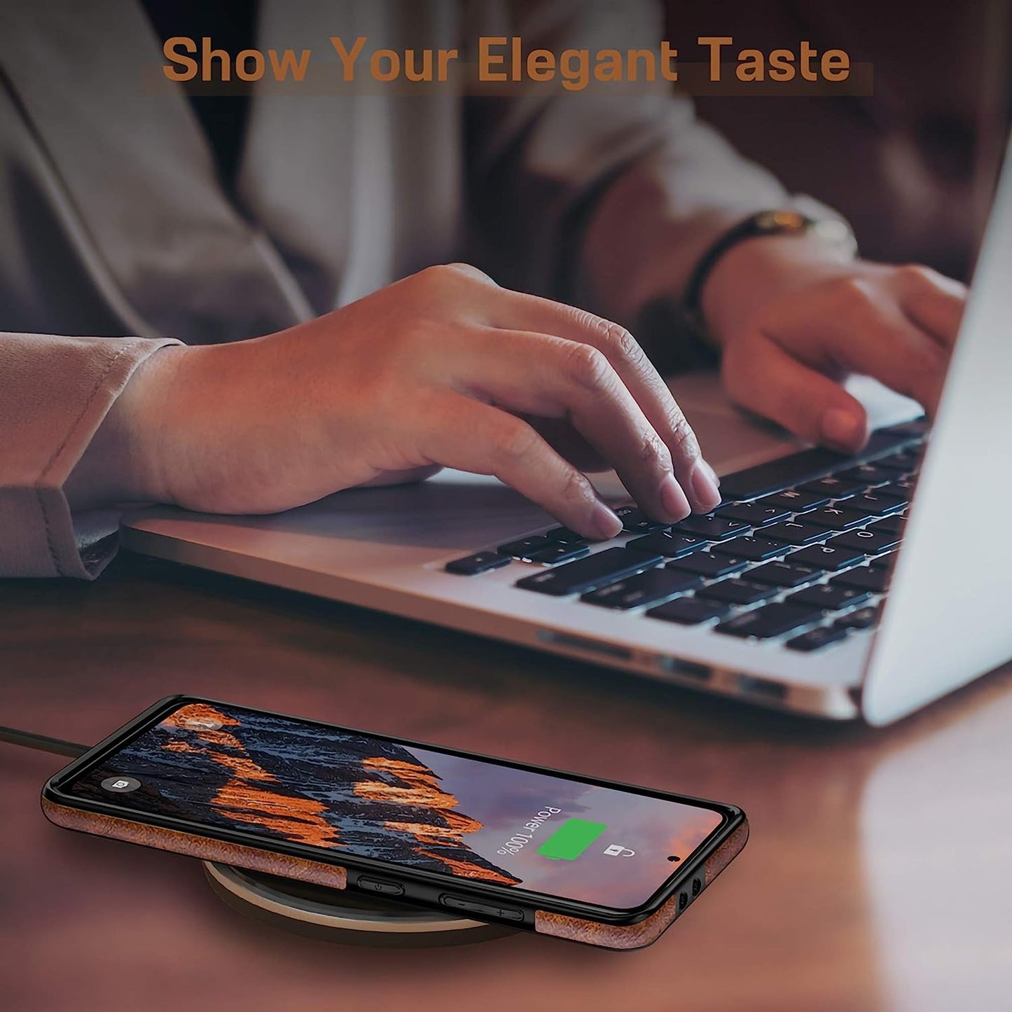 LOHASIC for Galaxy S21 Ultra Case, Premium Leather Luxury Business PU Non-Slip Grip Shockproof Bumper Full Body Protective Cover Phone Cases for Samsung Galaxy S21 Ultra 5G 6.8 Inch - Brown  LOHASIC   